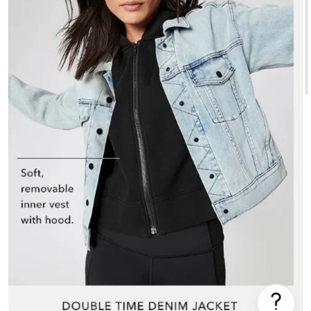 Athleta double time denim jacket medium